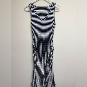 a new day Navy and White Striped Maxi Dress